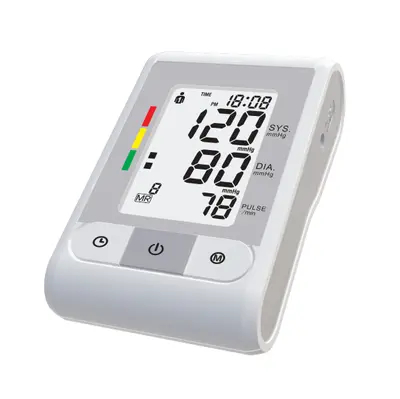 Tipo de muñeca Monitor de presión arterial digital automático en la parte superior del brazo