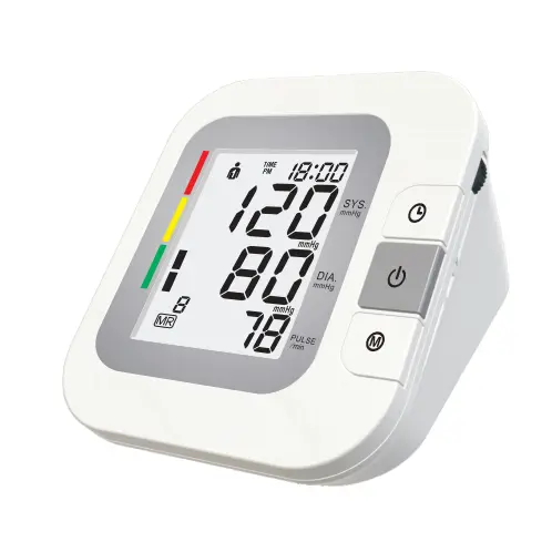 Monitor de presión arterial digital inteligente femenino con soporte